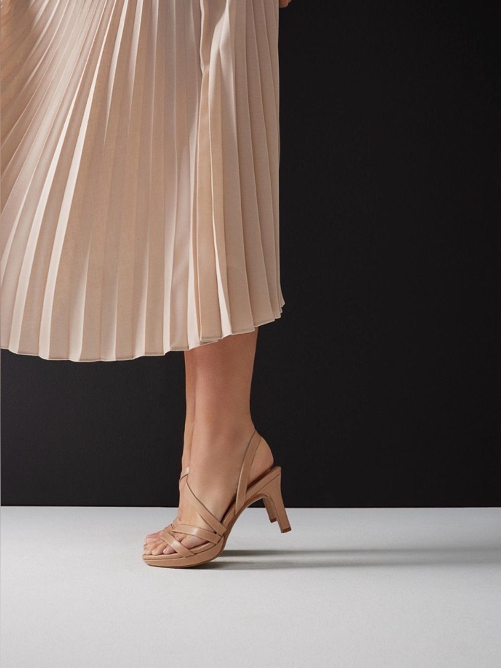 Naturalizer Blush Strappy Slingback Heels